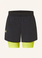 Spodenki damskie - Under Armour Szorty Do Biegania 2 W 1 Ua Vanish Elite schwarz - miniaturka - grafika 1