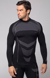 Koszulki sportowe męskie - SPAIO D/R THERMO-EVO koszulka termoaktywna męska, Kolor czarno-szary, Rozmiar XL, Spaio - grafika 1