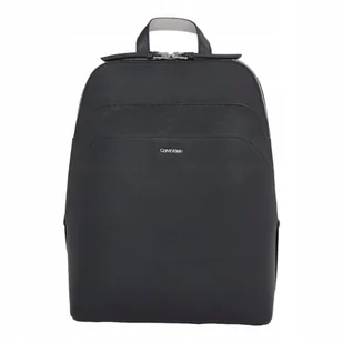 Calvin klein plecak damski business backpack saffiano czarny - Plecaki - miniaturka - grafika 1