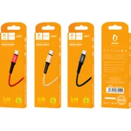 Kable USB - Kabel Usb Wzmacniany Typ-C Denmen Złoty 1M D02T - miniaturka - grafika 1