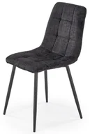 Krzesła - Czarne metalowe tapicerowane krzesło M1-Z79 - miniaturka - grafika 1