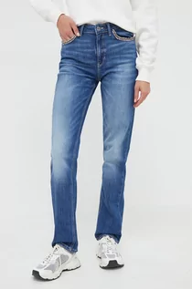 Spodnie damskie - Guess jeansy damskie medium waist - grafika 1