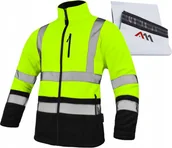 Odzież robocza - Polar Roboczy Męski Odblaskowy Bluza Polarowa Ostrzegawczy Bhp Ciepły R. L - miniaturka - grafika 1