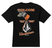 Koszulki męskie - t-shirt VOLCOM ENAMEL SST BLACK - miniaturka - grafika 1
