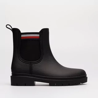 Kalosze damskie - TOMMY HILFIGER RAIN BOOT ANKLE ELASTIC - Tommy Hilfiger - grafika 1