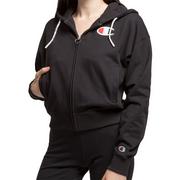 Bluzy sportowe damskie - Champion Zip-Through C Logo Hoodie > 112639-KK001 - miniaturka - grafika 1