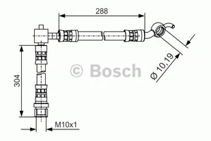 Bosch Przewód hamulcowy giętki BOSCH 1987481486 1987481486 - Przewody hamulcowe - miniaturka - grafika 1