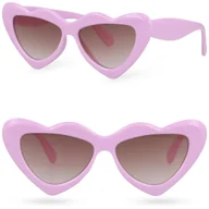 Okulary przeciwsłoneczne - Okulary przeciwsłoneczne dla dzieci dziecięce serduszka ZUZIA VIOLET - miniaturka - grafika 1