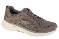 Sneakersy męskie - Skechers Go Walk 6 Avalo 216209-TPE męskie sneakersy, brązowe, rozmiar 44 - miniaturka - grafika 1