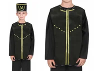 Stroje karnawałowe - ZESTAW GÓRNIK CZARNY 116-128 4el - miniaturka - grafika 1