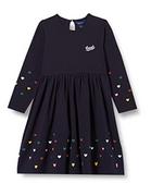 Sukienki - GANT Dziewczynka D2. Heart Monogram sukienka sukienka, Evening Blue, 98/104 - miniaturka - grafika 1