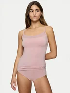 Piżamy damskie - Triumph Top Feel Of Modal 10221654 Różowy Slim Fit - miniaturka - grafika 1