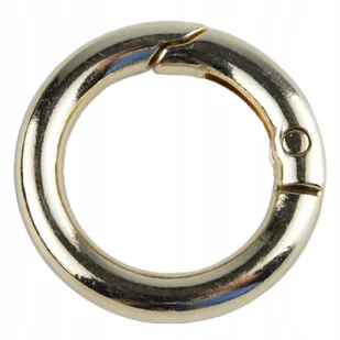 KÓŁKO OTWIERANE SZEKLA KARABIŃCZYK OKRĄGŁY 20MM - ZŁOTE - Pasmanteria - miniaturka - grafika 1