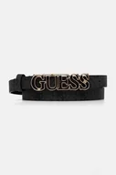Paski - Guess pasek VICTORIA damski kolor czarny BW9167 P4220 - miniaturka - grafika 1