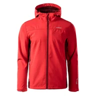 Bluzy sportowe męskie - Męski Softshell HI-TEC KAORU 99839-MER/H R RED – Czerwony - miniaturka - grafika 1