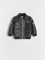 Kombinezony dla dzieci - Reserved - Kurtka bomber oversize - ciemnoszary - miniaturka - grafika 1