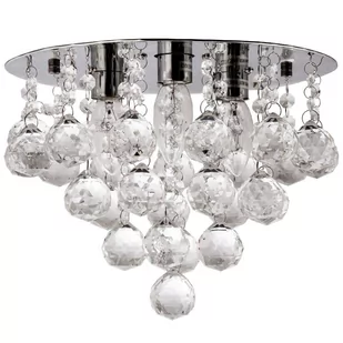 VEN Plafon LAMPA sufitowa VEN P-E 1437/3-30 kryształowa OPRAWA glamour crystal przezroczysta - Lampy sufitowe - miniaturka - grafika 1