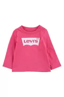Bluzki dla dziewczynek - Levi's Longsleeve dziecięcy kolor różowy - miniaturka - grafika 1