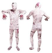 Stroje karnawałowe - Strój Kostium Przebranie Mumia Zombie Upiór Halloween 152/158 Xxs/Xs - miniaturka - grafika 1