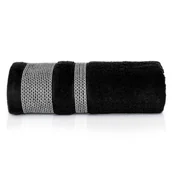 Ręczniki - Detexpol TOMASZ WŁODARCZYK Ręcznik Bawełniany 550 GSM Carlo Czarny 50x90 1212255 - miniaturka - grafika 1