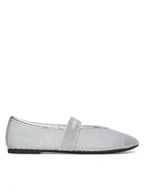 Baleriny - KARL LAGERFELD Baleriny KL40125 Srebrny - miniaturka - grafika 1