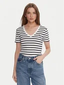 Koszulki i topy damskie - Tommy Hilfiger T-Shirt WW0WW40584 Biały Regular Fit - miniaturka - grafika 1