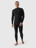 Bielizna sportowa męska - Męska bielizna termoaktywna bezszwowa (dół) 4F 4FWAW24USEAM173 - czarna - miniaturka - grafika 1