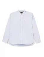 Sukienki - Tommy Hilfiger Męska sukienka Dc Tencel Bold Rf Stripe Shirty, Kopenhagen niebieski/biały, XXL, Copenhagen niebieski/biały, XXL - miniaturka - grafika 1