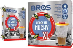 Bros Zestaw BROS - Worek Na Muchy XL + Zapas Do Worka Na Muchy XL - Zwalczanie i odstraszanie szkodników - miniaturka - grafika 1