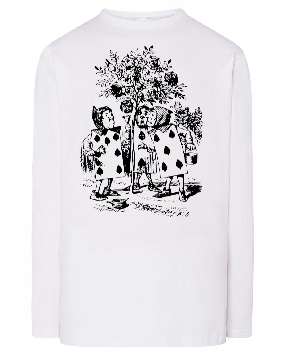 Longsleeve męski fajny nadruk KARTY r.M