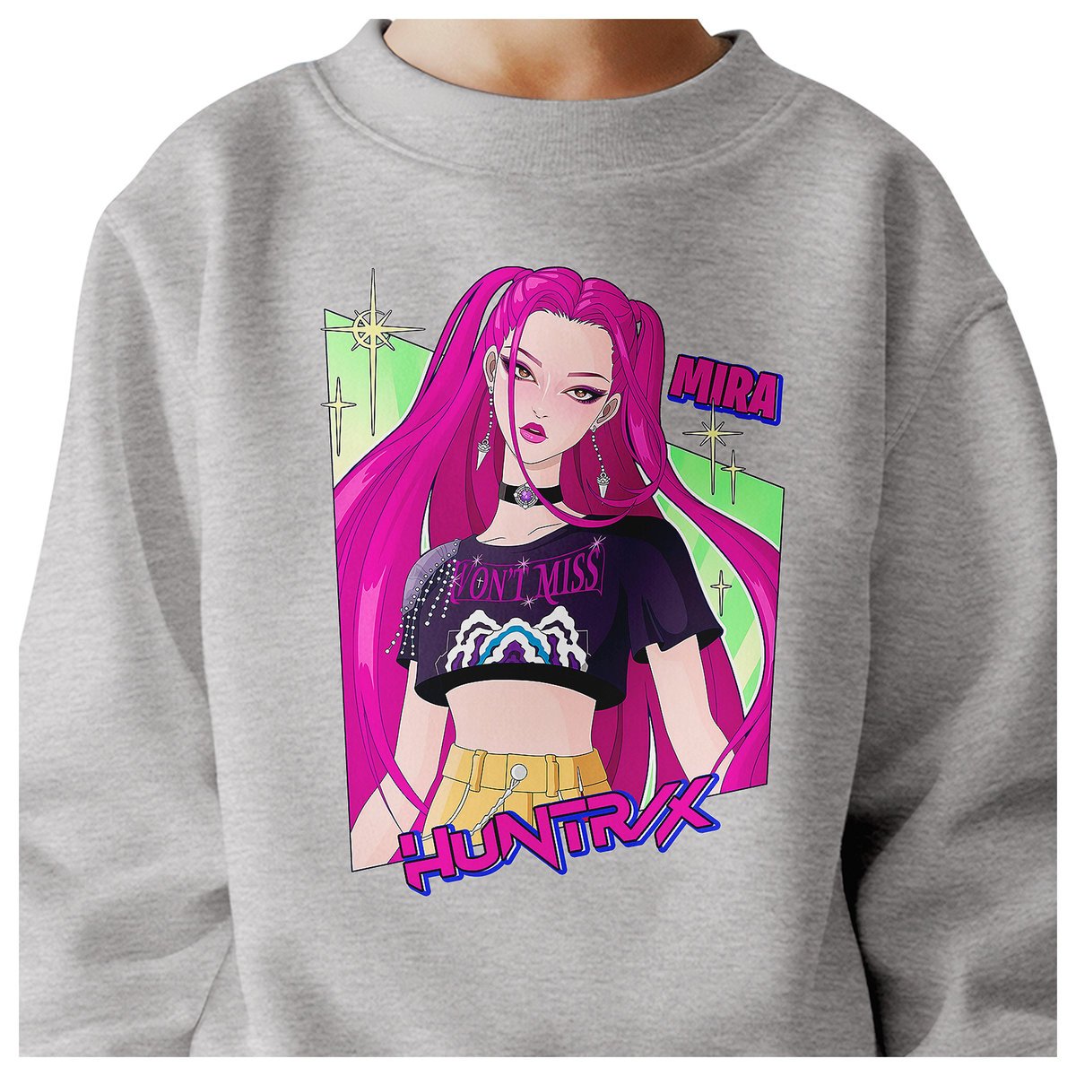 BLUZA DZIECIĘCA HUNTRIX MIRA KPOP 146-152 BAWEŁNIANA JAKOŚĆ