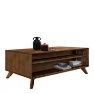 Ławy i stoliki kawowe - Ława II Drewniana z Buku Olejowanego WZ-0624-13.. WZ-0624 G+K Meble Buk Olejowany w Kolorze Tabak - miniaturka - grafika 1