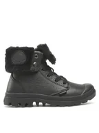 Botki damskie - Palladium Trapery Baggy Nbk Wl 97962-001-M Czarny - miniaturka - grafika 1