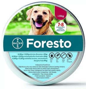 BAYER Foresto Obroża dla psów powyżej 8kg x2 - Artykuły przeciw pasożytom - miniaturka - grafika 2