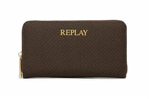 Replay Damski FW5333 portfel z akcesoriami podróżnymi, 1583 Brown Cocoa + Black, 1583 Brown Cocoa + Black, L 19 X H 10,5 X D 2 CM - Portfele - miniaturka - grafika 1