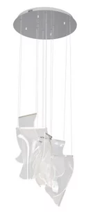 Maxlight Lampa wisząca SILK P0371 biała oprawa w nowoczesnym stylu P0371 - Lampy sufitowe - miniaturka - grafika 1