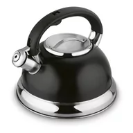 Czajniki na gaz - Czarny CZAJNIK NA INDUKCJĘ I GAZ DUŻY czajnik z uchylnym gwizdkiem STAL NIERDZEWNA 3L Orinoko Tadar - miniaturka - grafika 1