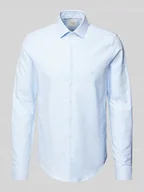 Koszule męskie - Koszula biznesowa o kroju slim fit z kołnierzykiem typu kent model ‘Bari’ - miniaturka - grafika 1