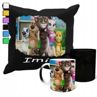 Gadżety dla niej i dla niego - ZESTAW KUBEK MAGICZNY + POSZEWKA Z PODUSZKĄ- MY TALKIN TOM PREZENT + IMIĘ - miniaturka - grafika 1