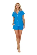 Piżamy damskie - Doctor Nap Niebieska piżama damska - XL - miniaturka - grafika 1