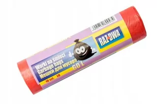 Mawa Sp. z o.o. Sp.K 60l Worki na odpady czerwone (25 sztuk) - Worki na śmieci - miniaturka - grafika 1