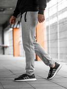 Spodnie sportowe męskie - Spodnie dresowe męskie szare Denley AK13-1 - miniaturka - grafika 1