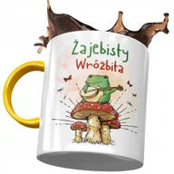 Kubki - Kubek Żółty Dla Wróżbity Ateisty Wróżbita Prezent z Nadrukiem ze Zdjęciem + Opakowanie na prezent (wzór 03) - miniaturka - grafika 1