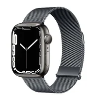 Akcesoria do smartwatchy - Pasek CELLY Milanese do Apple Watch 8/9/10/SE/Ultra 1/2 (42/44/45/46/49mm) Czarny - miniaturka - grafika 1