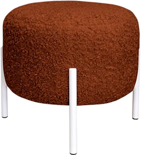 Pufa OLA LOFT ławka podnóżek metal biały Rolf10 - Pufy i podnóżki - miniaturka - grafika 1