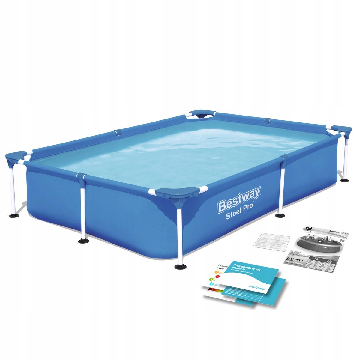 Bestway Basen stelażowy prostokątny Steel Pro 56401