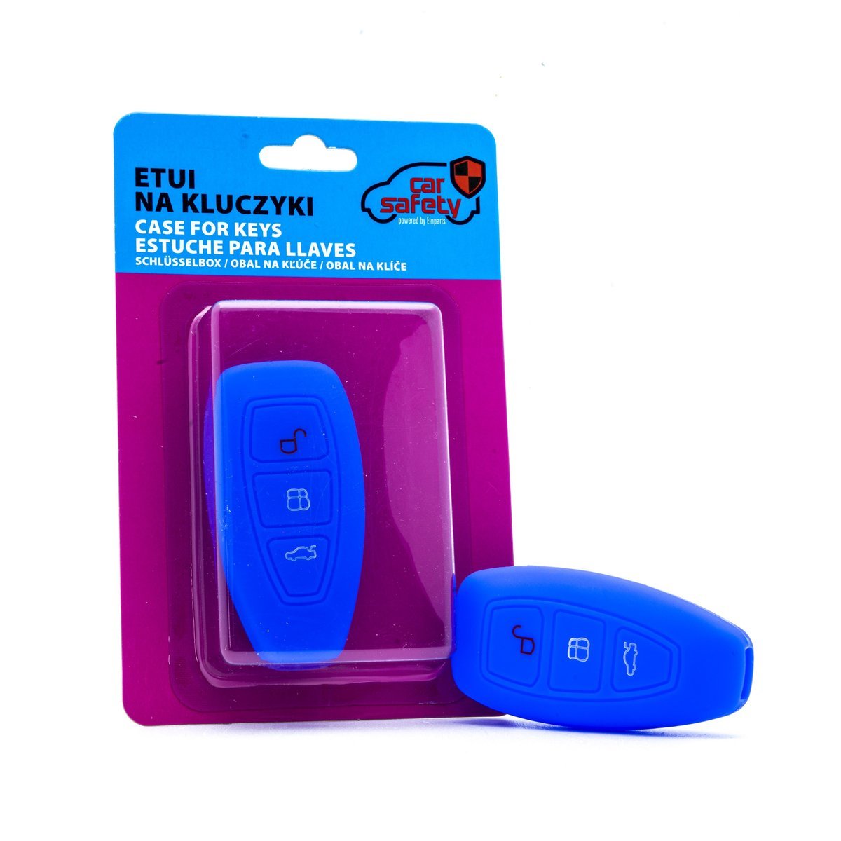 CARSAFETY ETUI SILIKONOWE NA KLUCZYK DO FORD FIESTA FOCUS GALAXY KUGA S-MAX