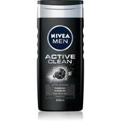 Żele pod prysznic dla mężczyzn - Nivea Nivea Men Active Clean żel pod prysznic 250 ml dla mężczyzn 50153 - miniaturka - grafika 1