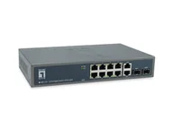 Pozostałe akcesoria sieciowe - LevelOne GEP-1221 łącza sieciowe Nie zarządzany Gigabit Ethernet (10/100/1000) Obsługa PoE Czarny - miniaturka - grafika 1