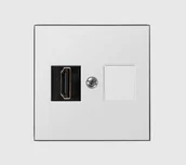 Gniazdka elektryczne - Elektro-Plast Vestra Gniazdo multimedialne pojedyncze HDMI bez ramki podtynkowe IP20 biały 3891-10 - miniaturka - grafika 1